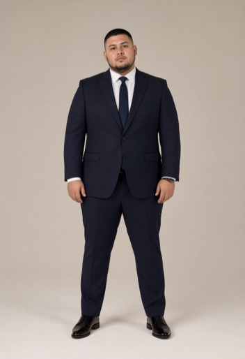 The same person restyled in a Business Formal outfit by Rizz My Fit
